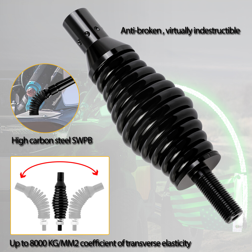 RGB LED Whip Light Spring Mounting Bracket Antenna for HID UTV ATV Polairs RZR