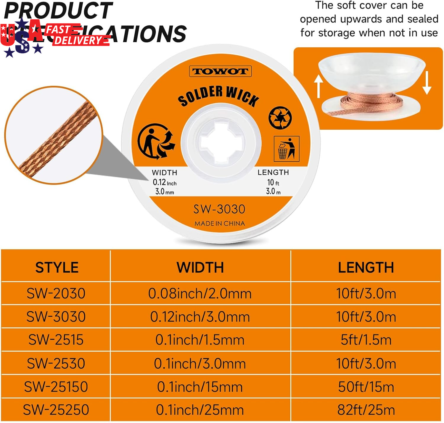 Solder Wick & Solder Wire & Solder Sucker Used to Remove the Solder and Disassem