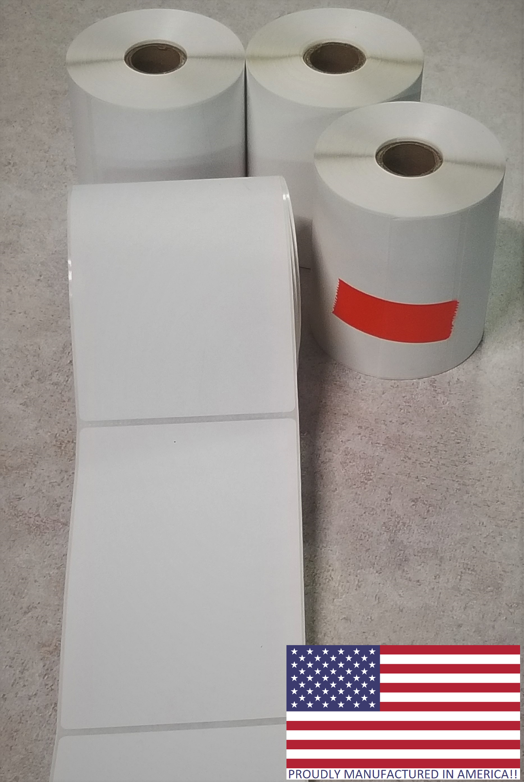 4 Rolls 4x6 Direct Thermal Shipping Labels - 250 per roll - 1000 labels
