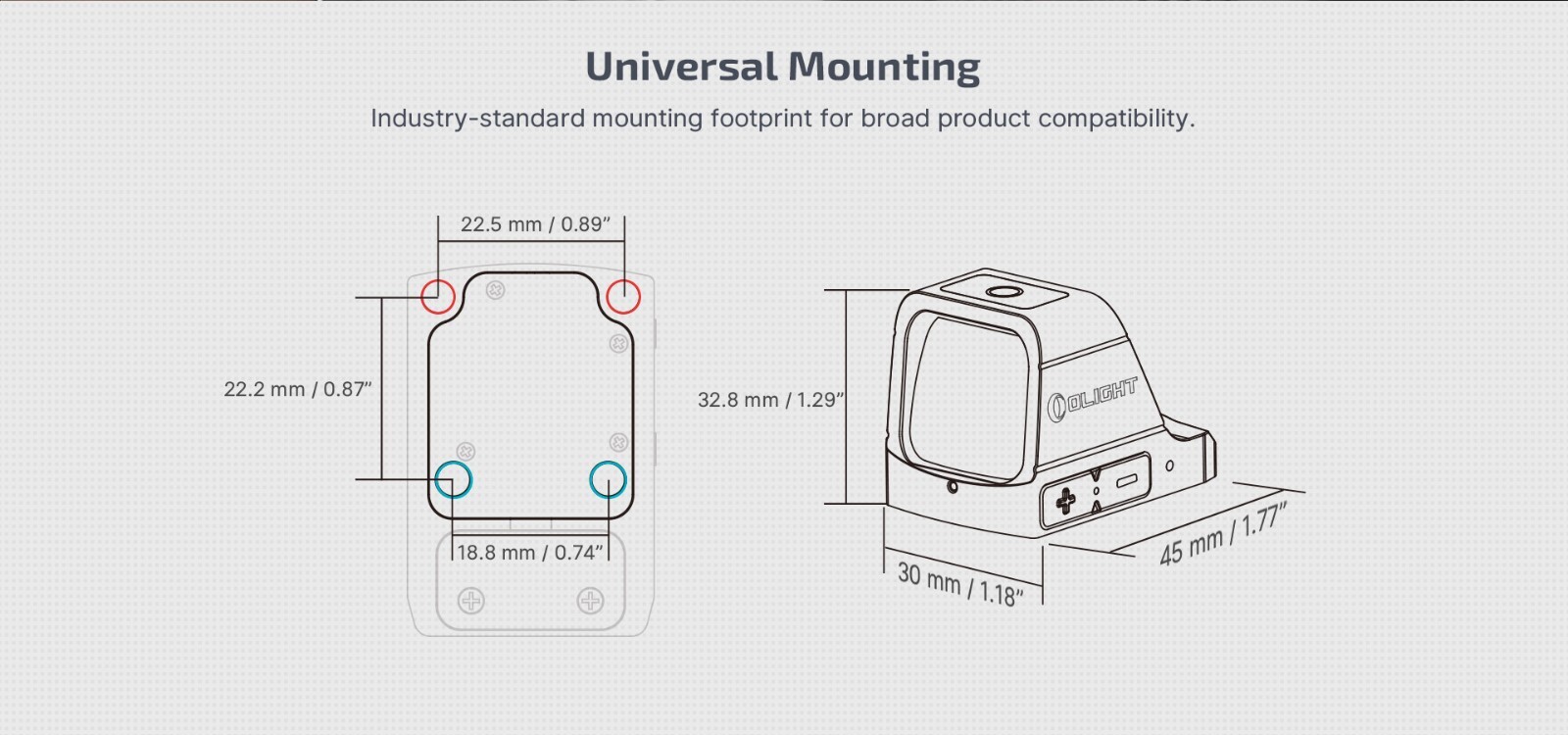 Olight Osight Green - See the Power, 3 MOA, First Magnetic Charging Cover