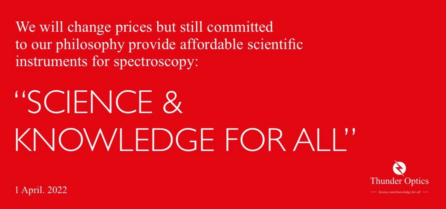 Mini USB Spectrometer Spectromètre Spektrometre - ThunderOptics - New Product