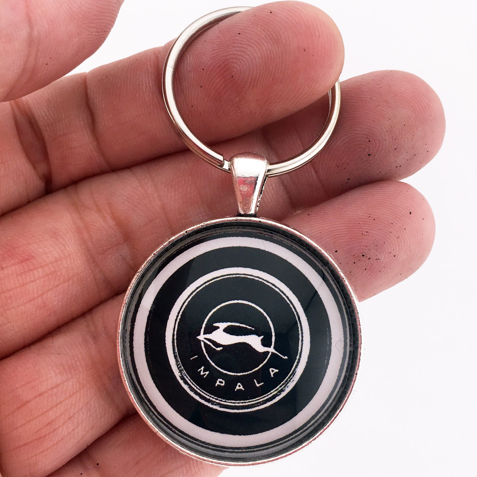 Chevrolet 60's Impala Horn Cap Emblem Badge Logo Reproduction Keychain.