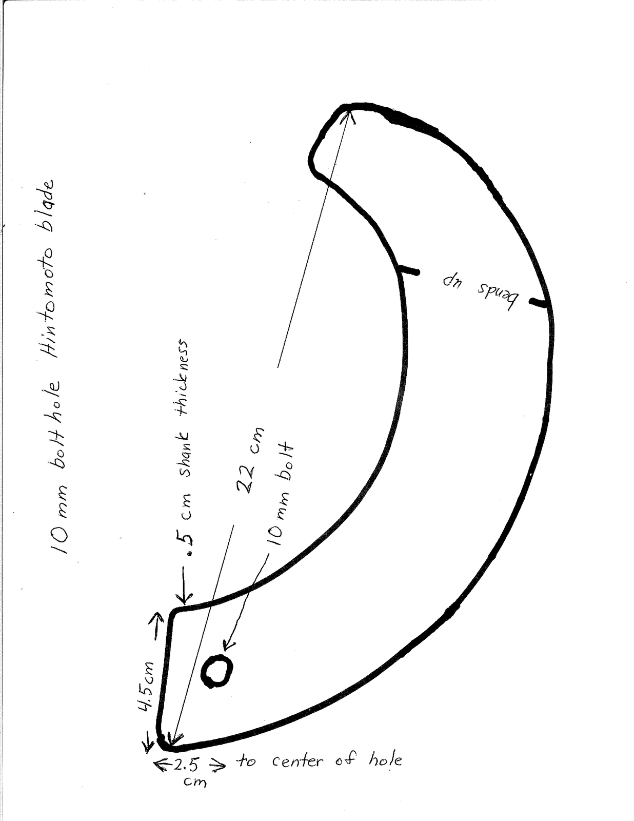 Hintomoto rotary tiller tines, blades for tractor tiller 10 mm bolt 32 quantity