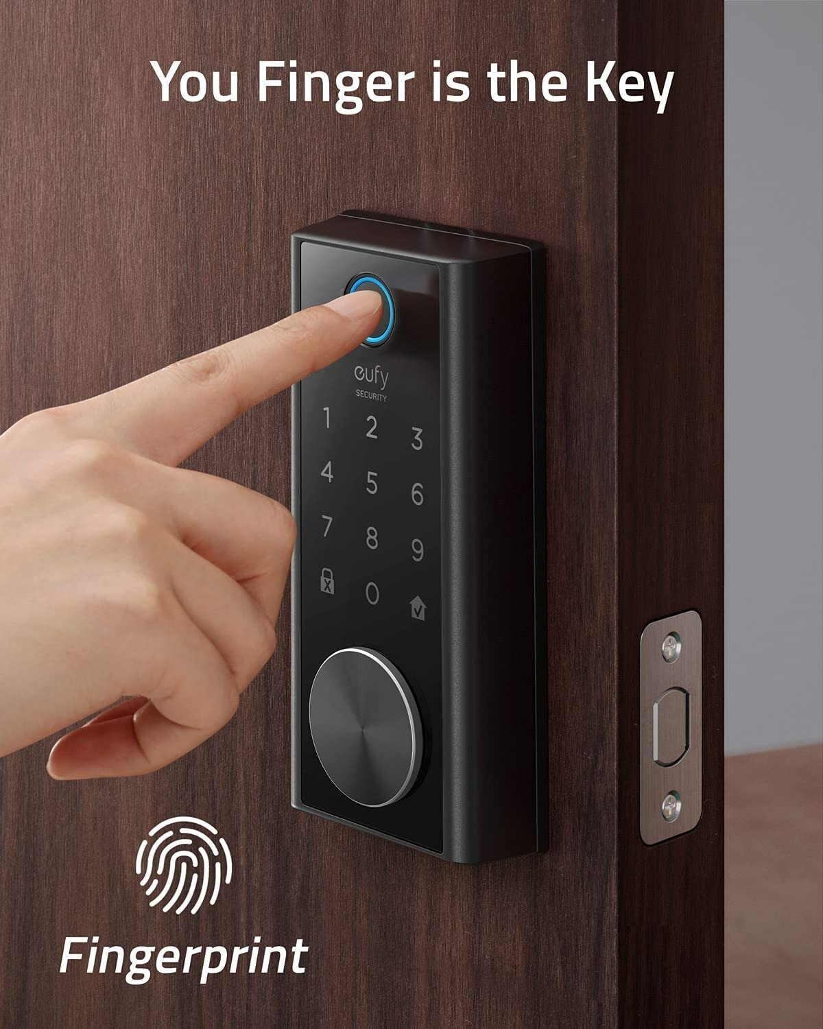 eufy S230 Smart Lock Wi-Fi Touch Fingerprint Keyless Entry Door Lock