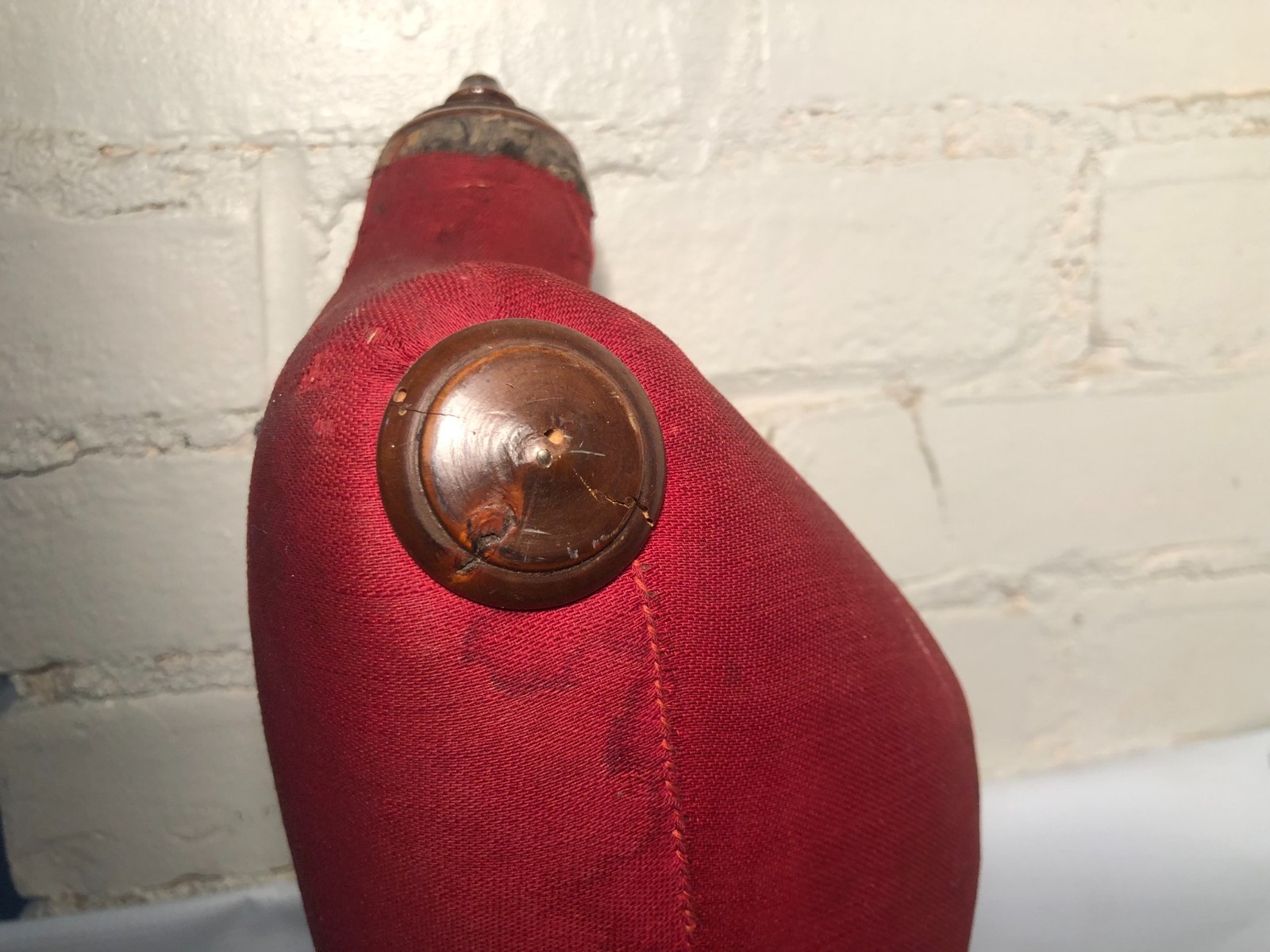 Antique Half Scale Miniature Mannequin Dress Form w Stand Counter Top