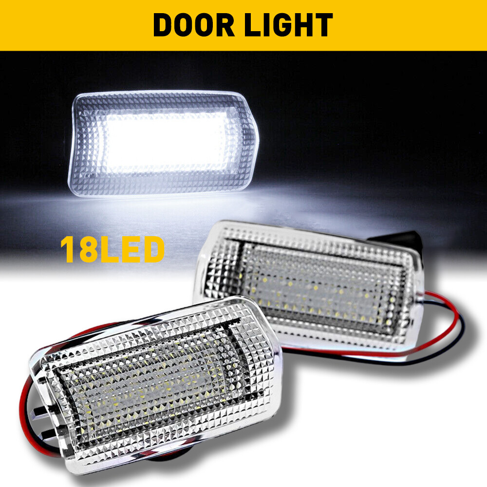 2X LED Door Courtesy Light Lamp White For 2008-2022 Toyota Camry Avalon Sequoia