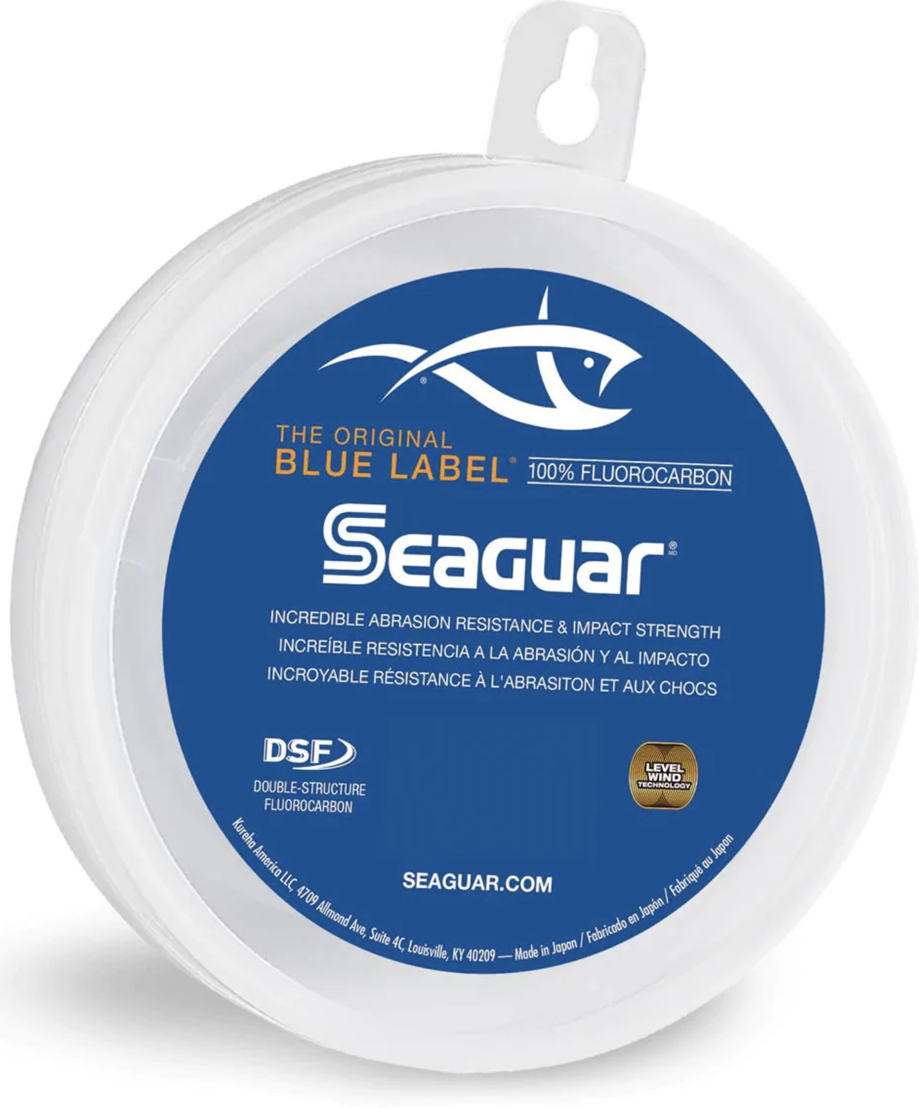 Seaguar Blue Label 100% Fluorocarbon Leader Line Spool (25, 50, 100yd)