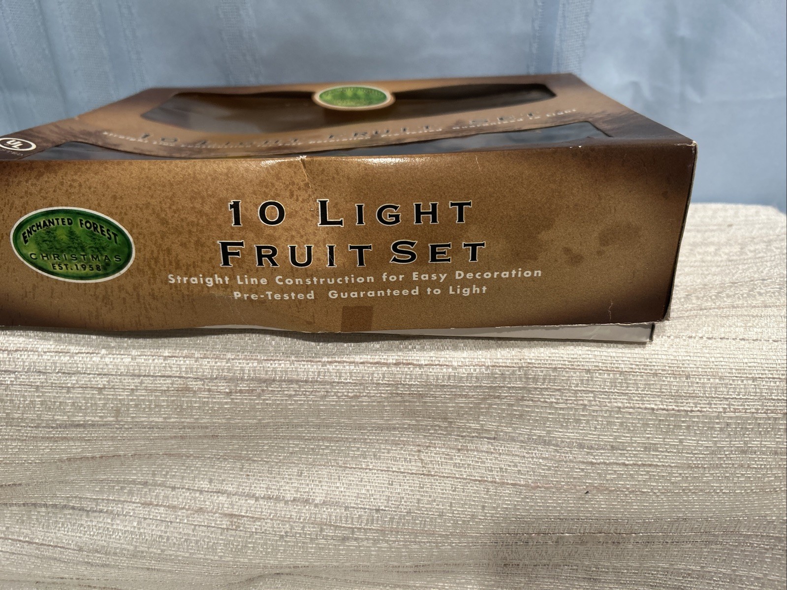 Vintage Blow Mold Fruit String Lights 10 Party Patio Lights Plastic RV Camping