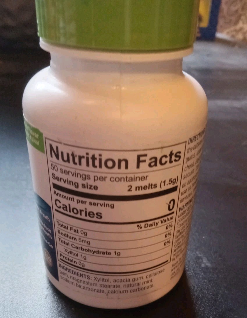 Oracoat XyliMelts for Dry Mouth Night Time or Day - 100 Count Mild Mint Flavor