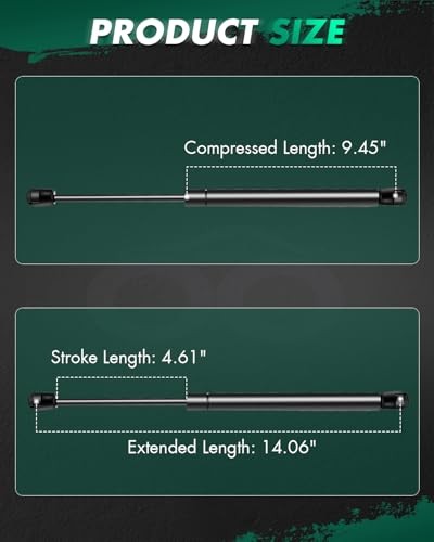 Hood Lift Supports Replacement Struts Gas Springs Shocks Fit for Acura TL