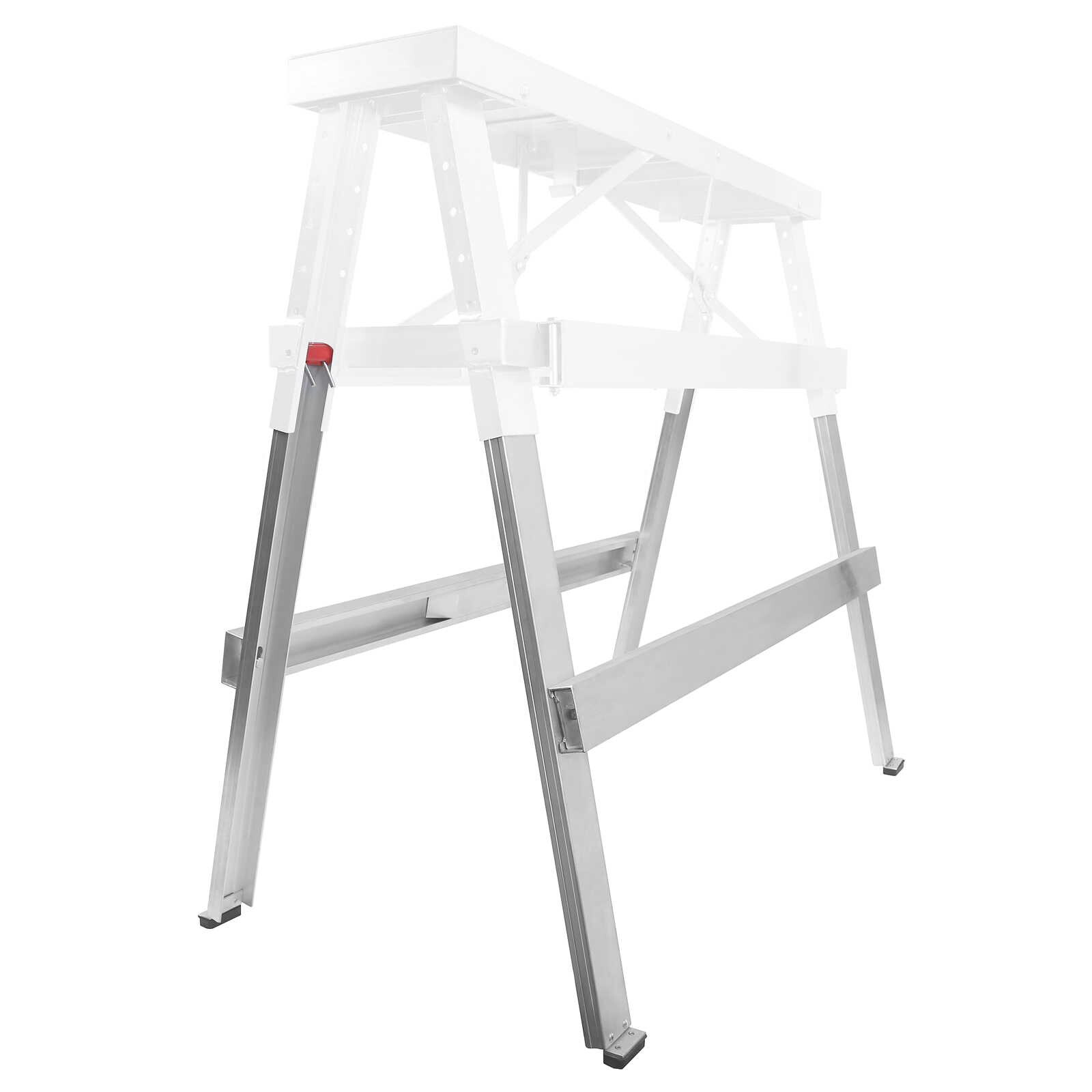 Drywall Bench Sawhorse Step Ladder - Adjustable Height Workbench 18"-44"