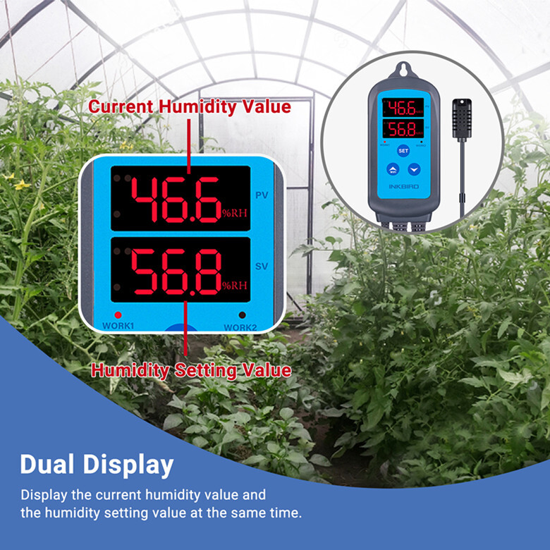 Inkbird Humidity Controller 10A Humidifier Humidistat Mushroom Grow Kit Seedling