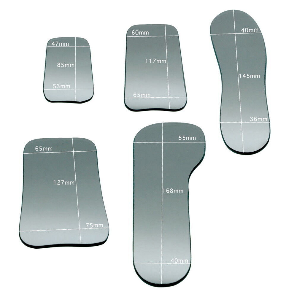 Dental Ortho Mouth 2-Sided Mirror Intraoral Occlusal Photography Glass Reflector