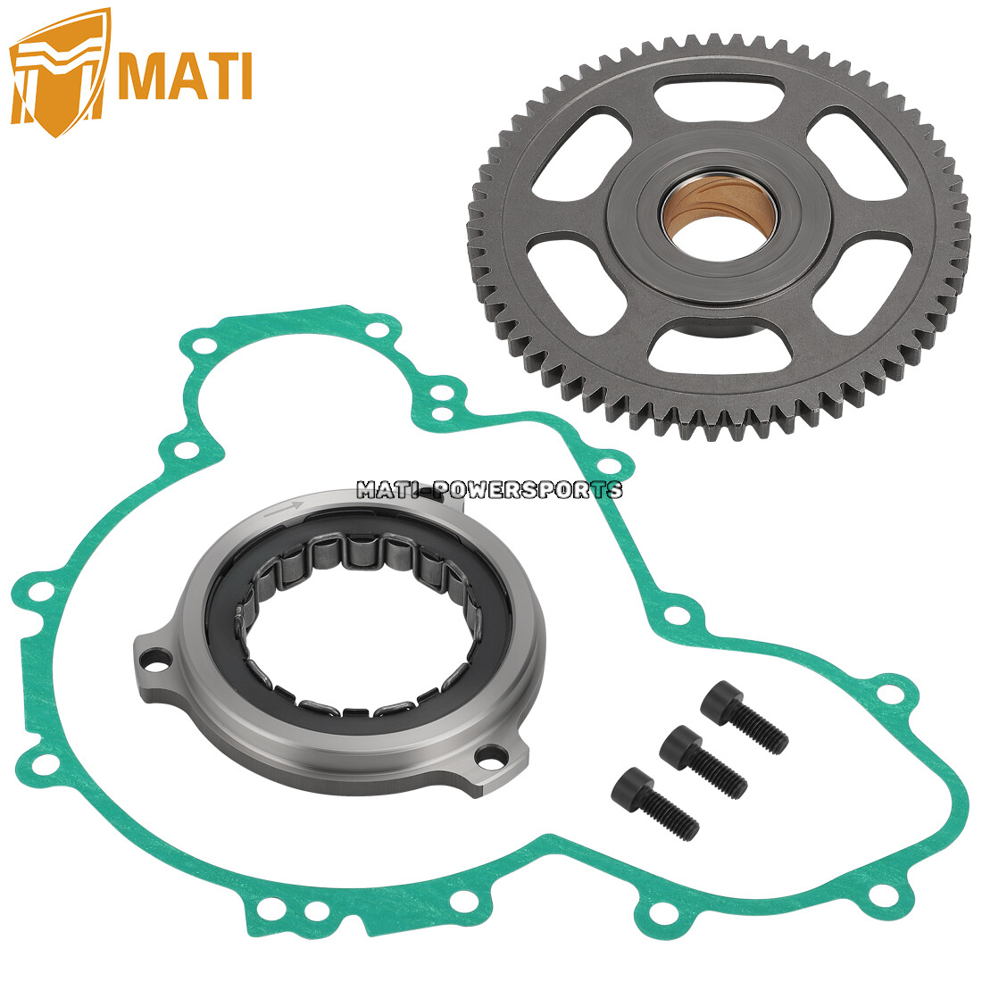 FIT Polaris RZR XP 900 2011~2012 for Starter Clutch #1204884 W/ Gasket Gear Bolt