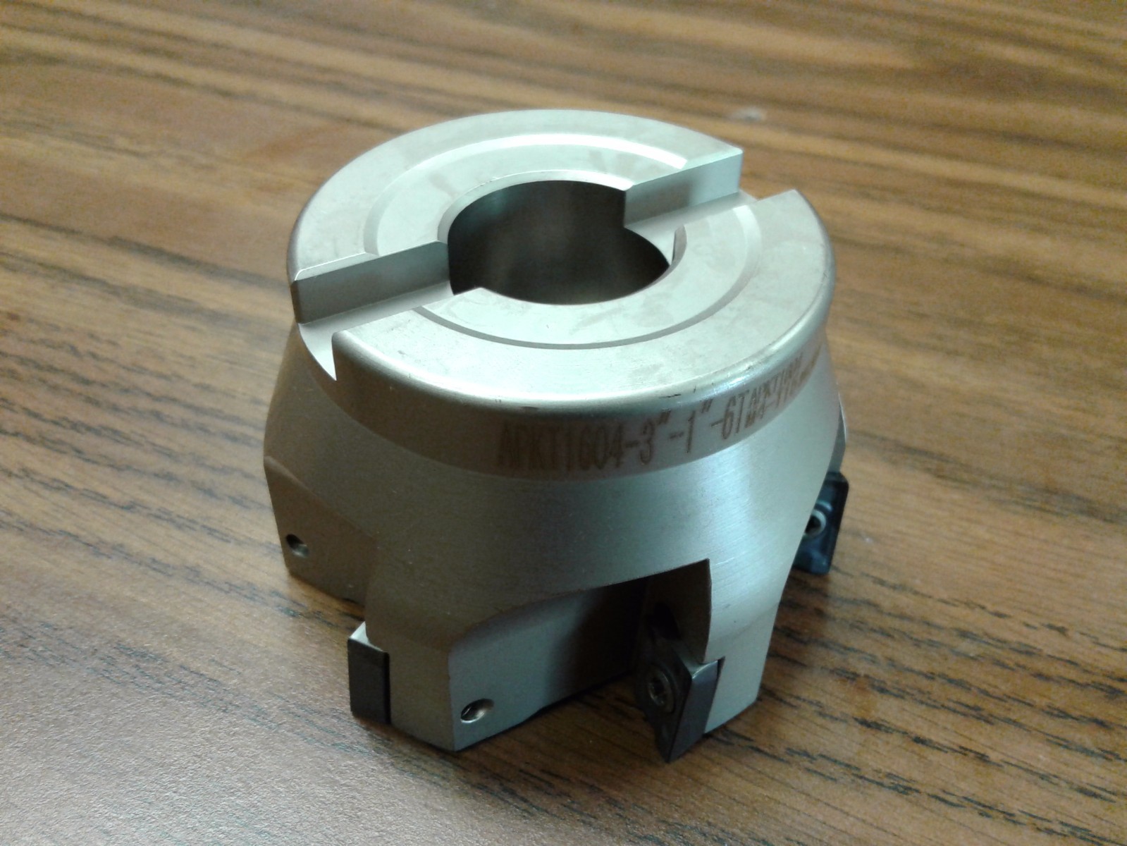 3" 90 degree indexable face shell mill,face milling cutter APKT #Z-2526-4025