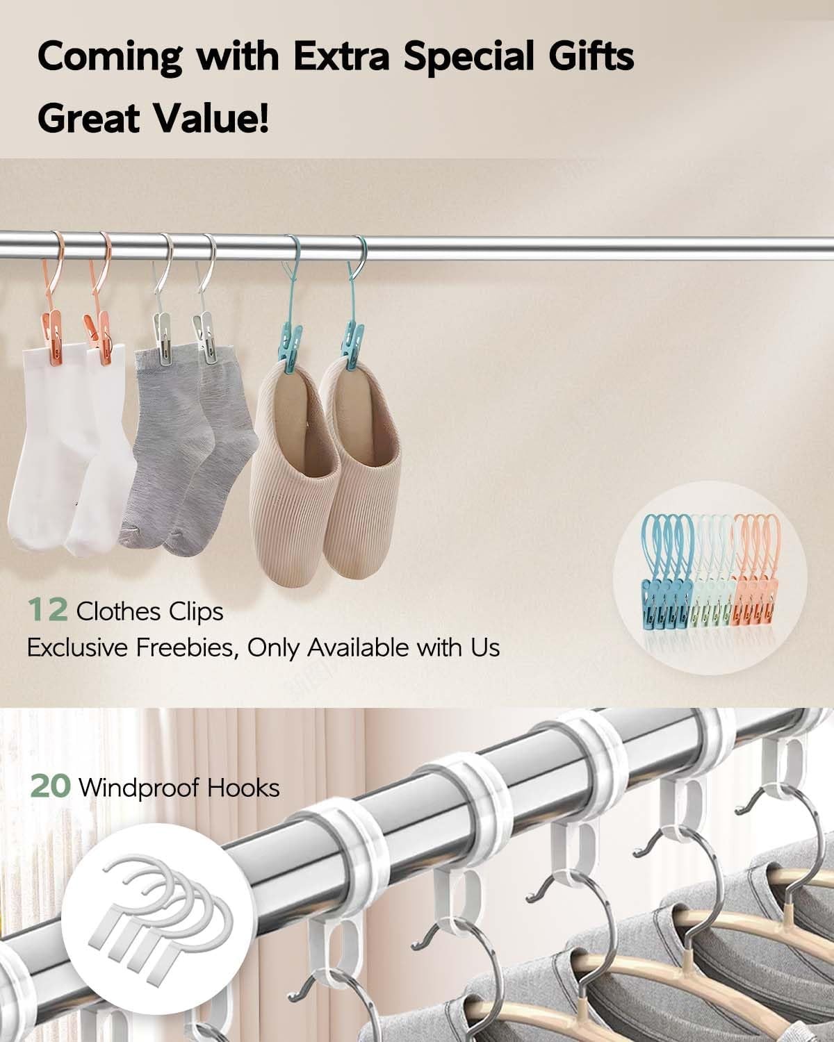 Clothes Drying Rack 95 Inches Folding Outdoor Indoor, Drying Rack Clothing