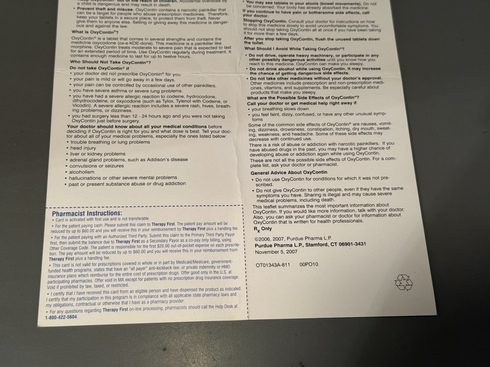 OXYCONTIN Drug Savings Cards • $60 Savings Card • OxyContin Discount Card •