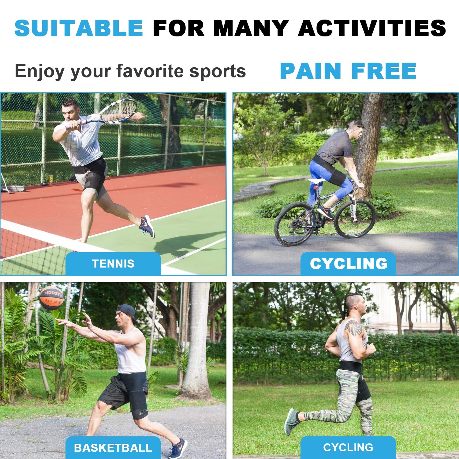 Hip & Groin Compression Brace - Sciatica Pain Relief & Thigh Recovery Support US