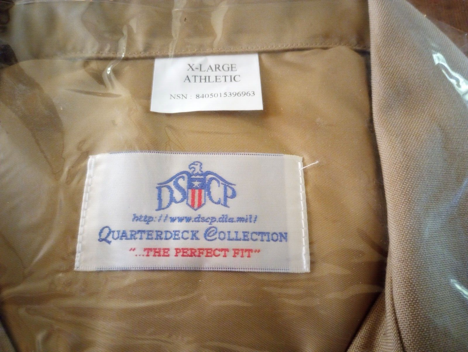 U.S MILITARY ISSUE NAVY MEN'S KHAKI DRESS SHIRT SHORT SLEEVE X-LARGE 18 NECK