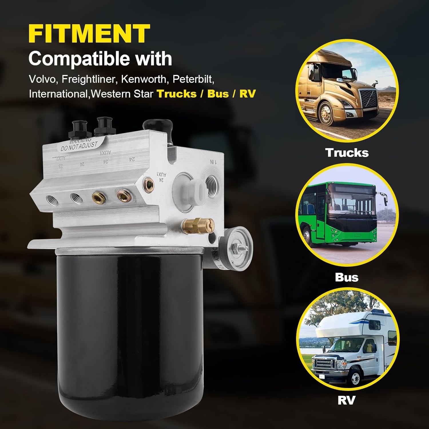 801266 Air Dryer 12V for Peterbilt Kenworth International Prostar Freightliner