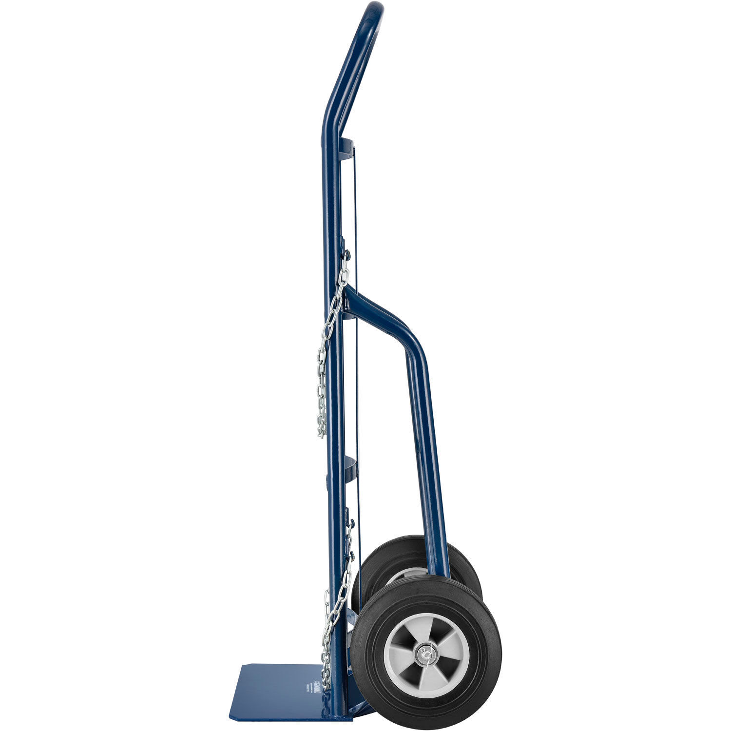 Single Cylinder Hand Truck with Curved Handle 10" Semi-Pneumatic Wheels 800 Lb.