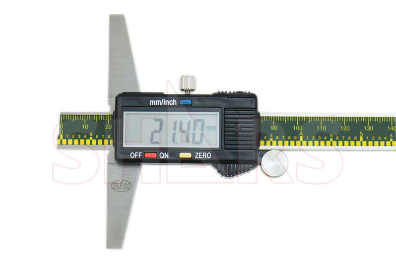 SHARS 0- 8" 200MM CALIPER DIGITAL DEPTH GAGE GAUGE NEW P]