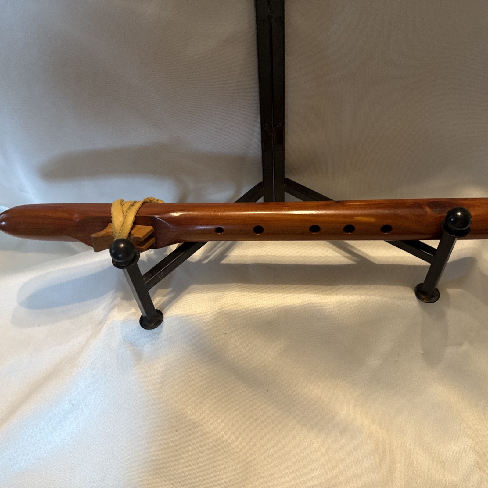 Native American Handmade Wooden 5 Hole Flute With Bag