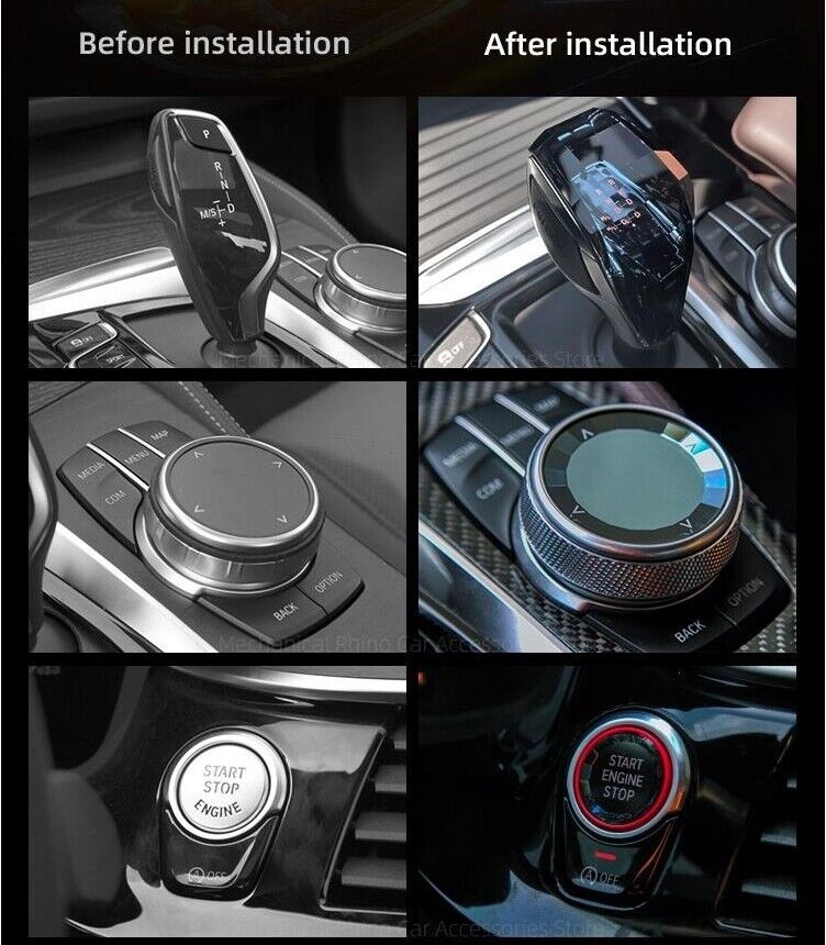 CRYSTAL GEAR SHIFTER KNOB For BMW G20 G28 G22 G29 X5 G05 X6 G06 X7 G07 G14 G15