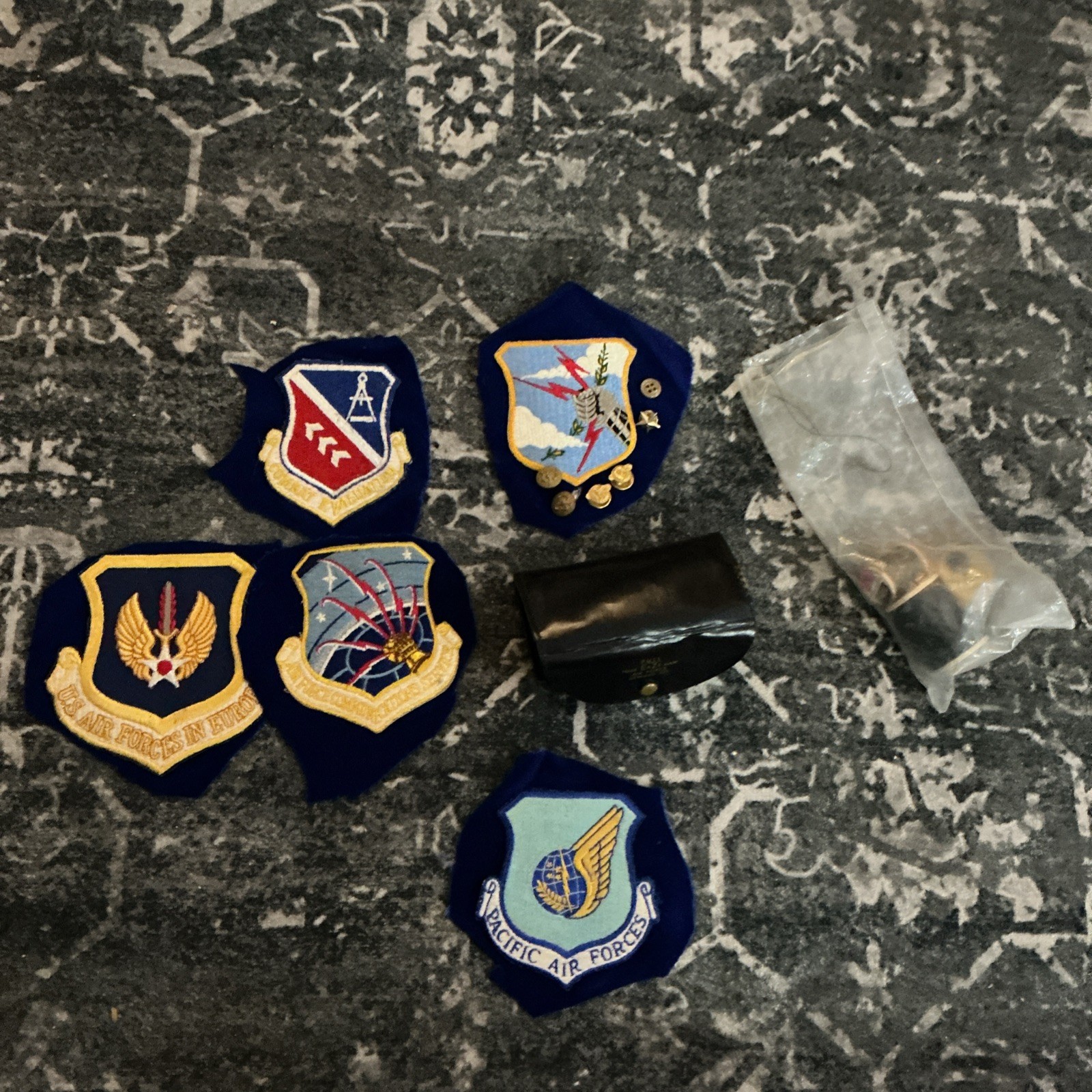 Lot Of Military Memorabilia Patches Buttons Sewing Kit