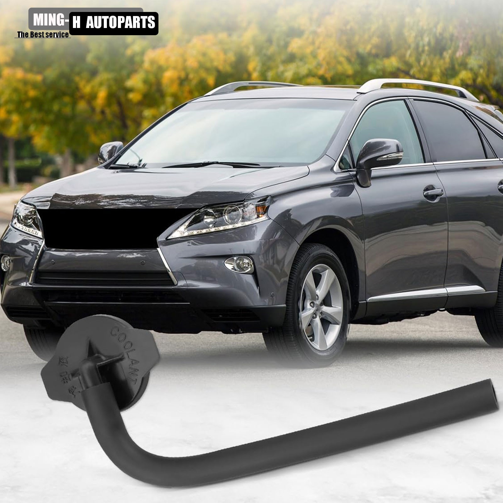 NEW COOLANT OVERFLOW RESERVOIR COVER CAP Kit For 2010-2015 Lexus RX350 RX450h