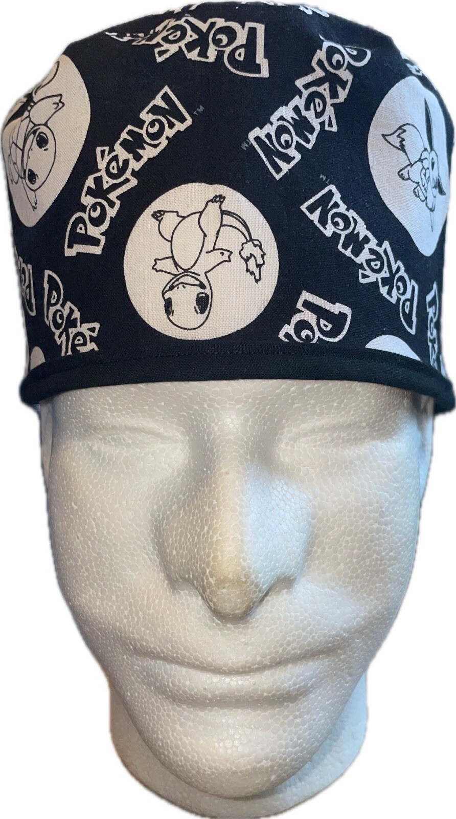 Pokémon B&W Scrub Hat Chemo Cap