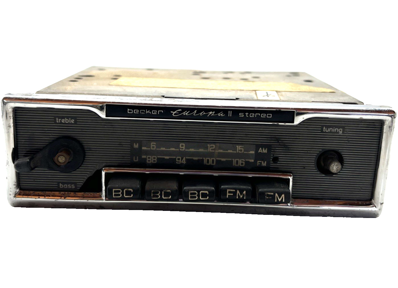 Becker Radio Europa II AM/FM Untested As Is