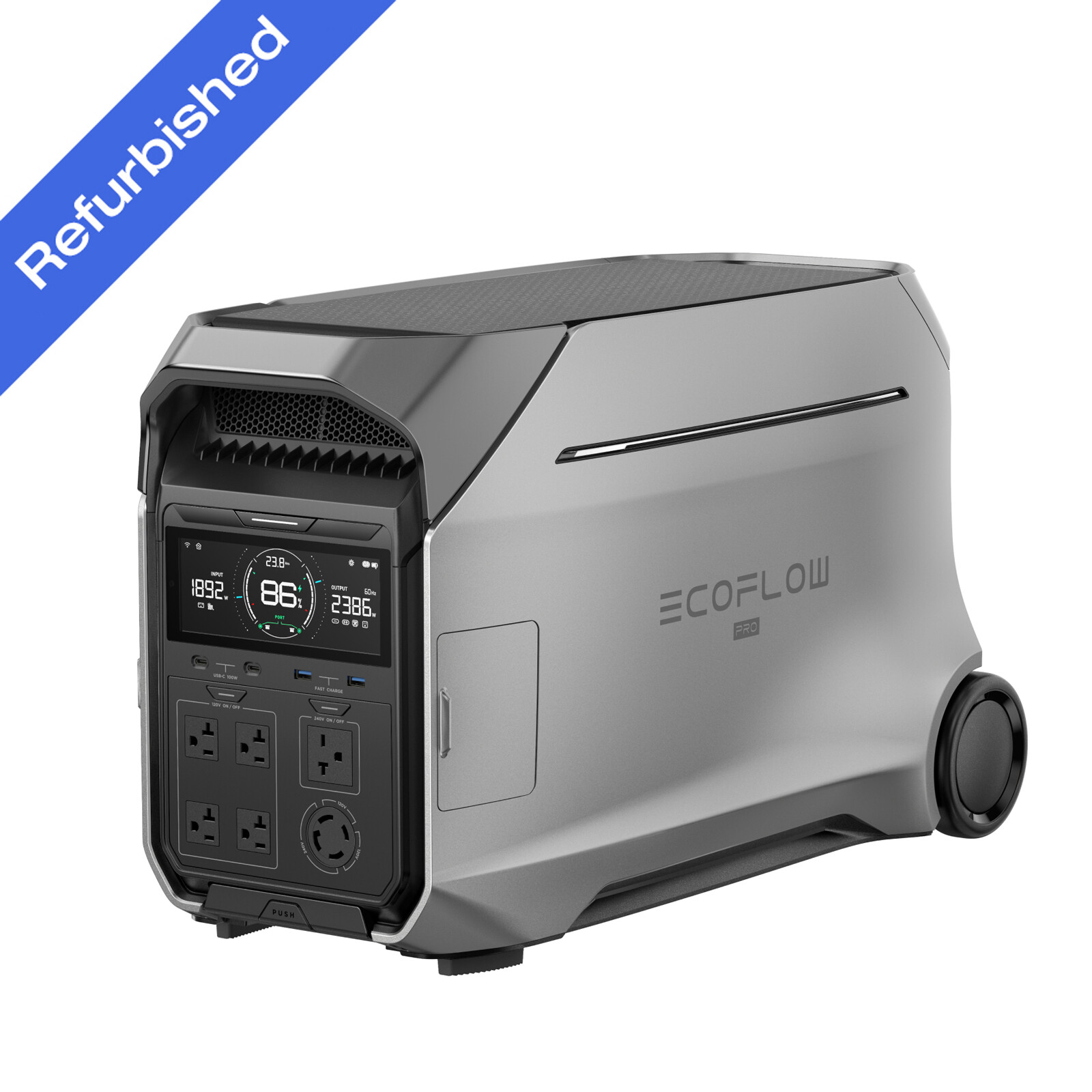 EcoFlow DELTA Pro 3 4000Wh LFP Portable Power Station Certified Refurbished