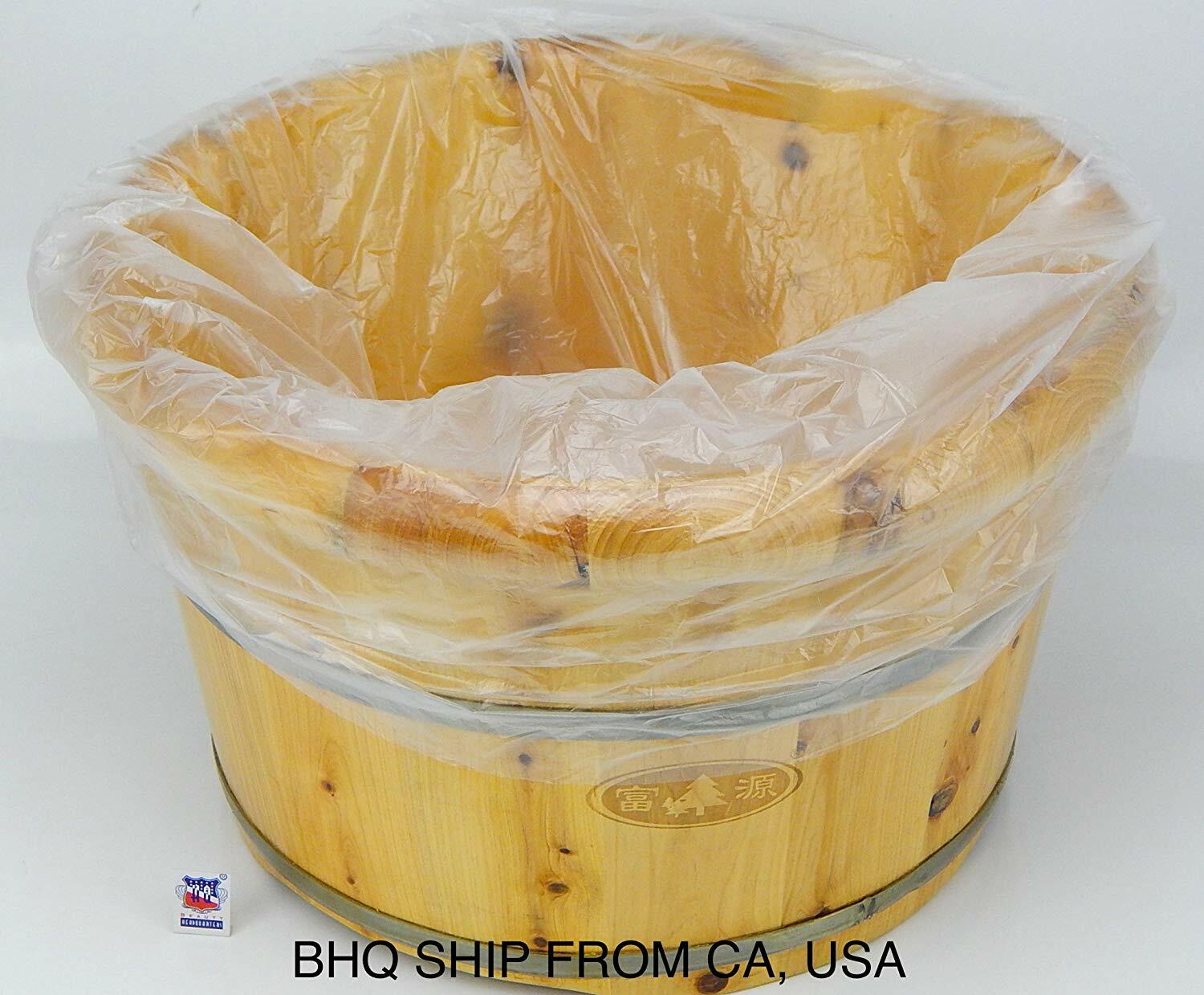 100 FOOT BATH BASIN BAGS & TUB LINERS FOR FOOT DETOX SPA 24"X31"