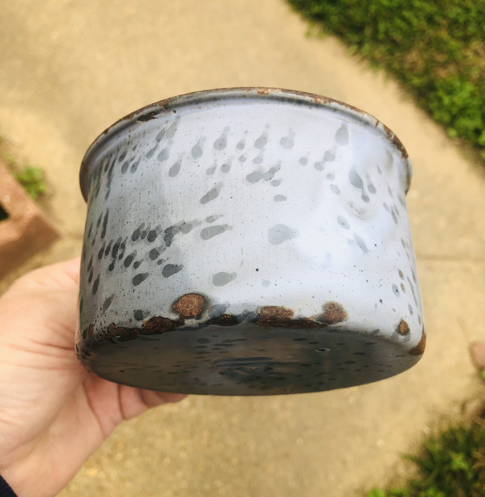 Spanish American War U.S. Army Gray Enameled *U.S. SOUP CUP* Calvary, Military