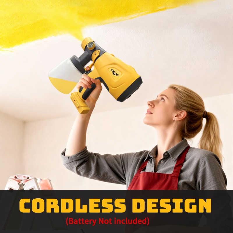 Cordless Paint Sprayer For DEWALT 20V Battery High Pressure Spray Paint Gun