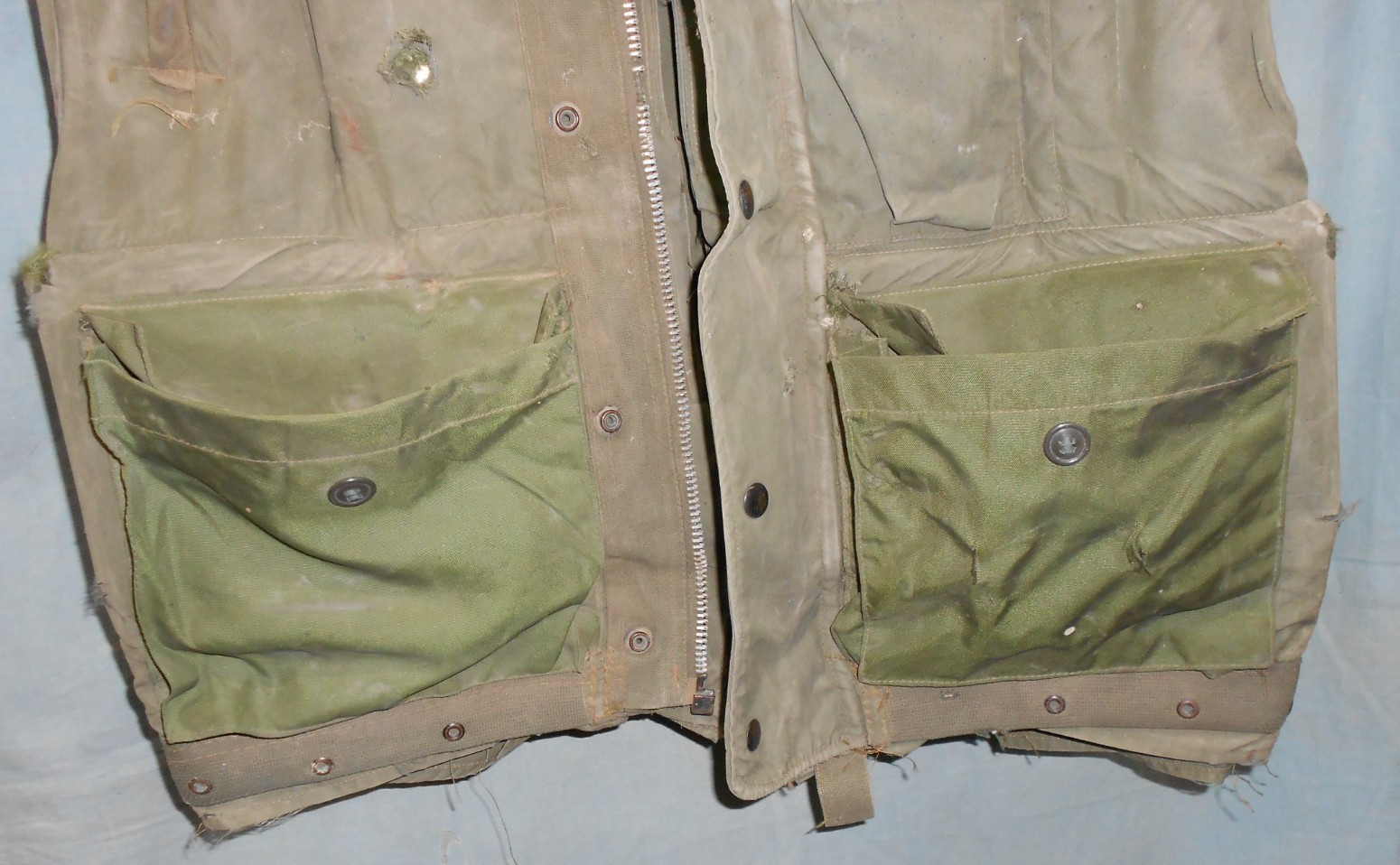 USMC M1955 Flak Jacket Vest w/Inserts Large "Well Worn" Free Shipping