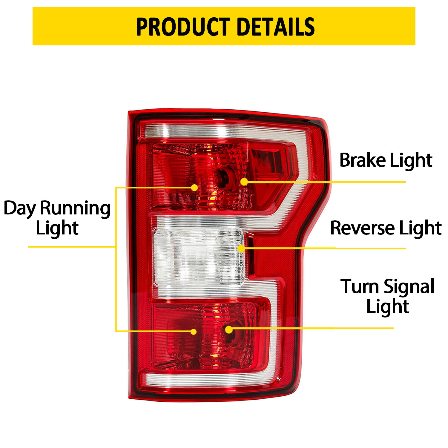 For 2018-2020 Ford F150 F-150 Rear Tail Lamp Light RH Side Replace JL3Z-13404-H
