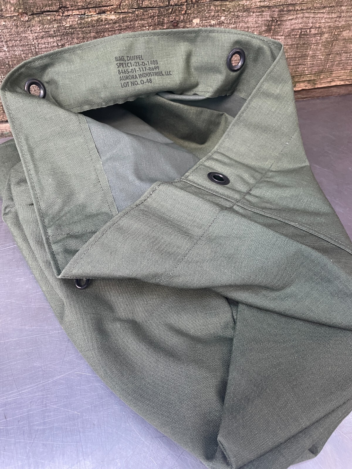 -NEW- US Military Army Duffle Duffel Bag, OD Green, HD Nylon, Top Load