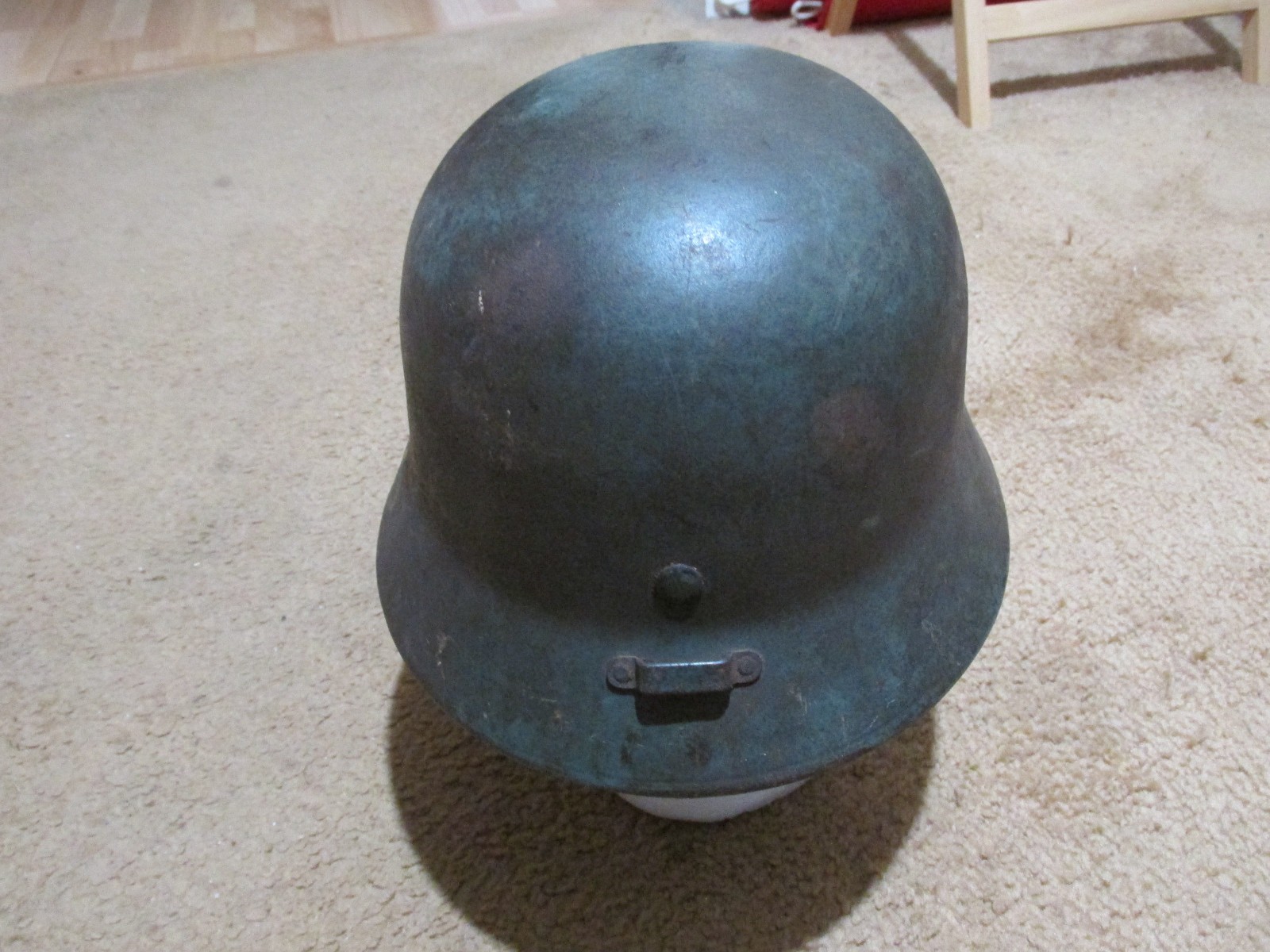 Hungarian ww2 Lego blue helmet GY (Gyor) 66