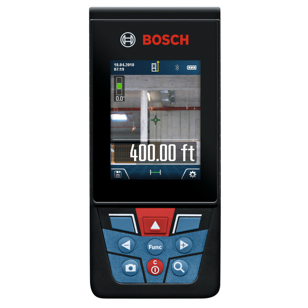 Bosch GLM400C-RT 400 ft Bluetooth Laser Measure Kit Certified Refurbished