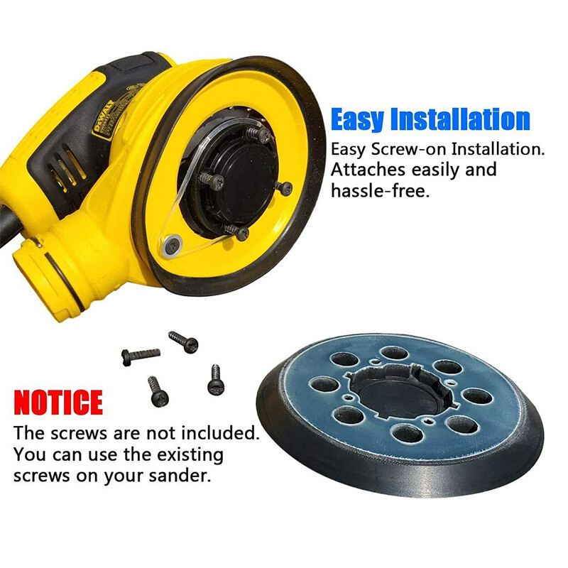 2x 5" Orbital Sander Pads 8-Hole 4-Screw for Dewalt DWE6423/6423K, DWE6421/6421K
