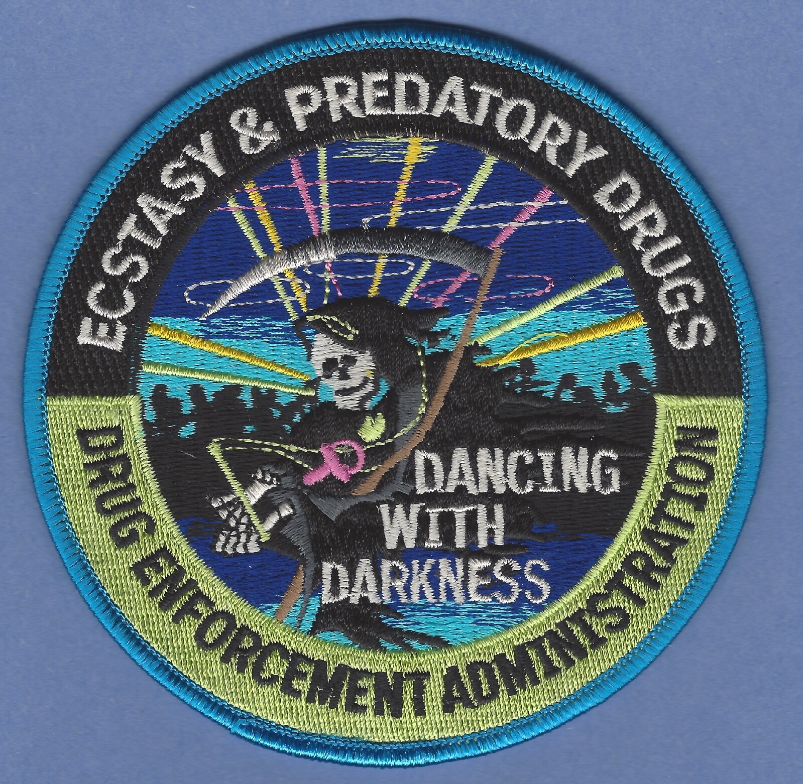 DEA DRUG ENFORCEMENT ADMINISTRATION ECSTACY & PREDATORY DRUGS INTELLIGENCE PATCH