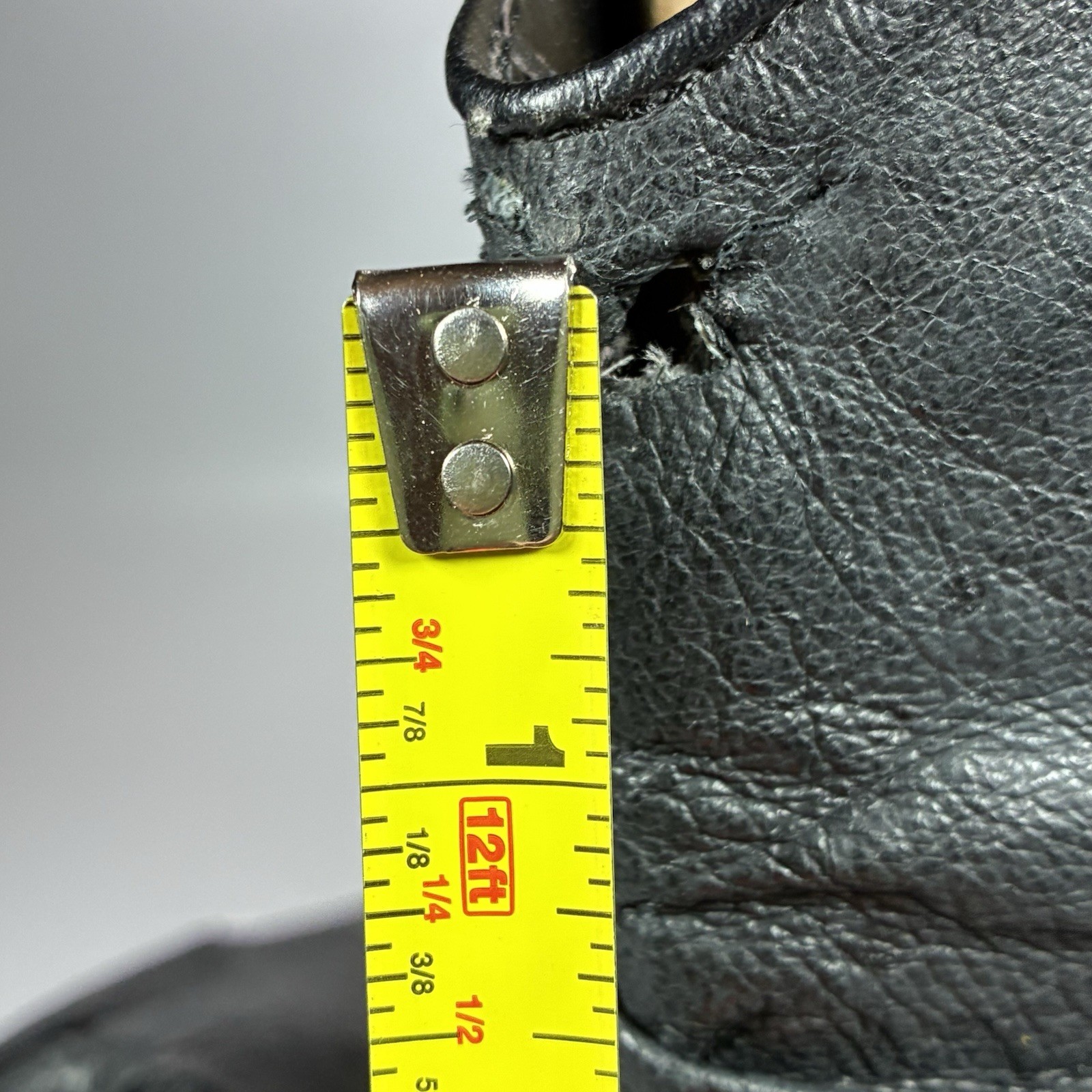 Dingo Wmn 8.5 Olivia DI 522 Pigskin Leather Boot Silver Tone Concho Strap Black