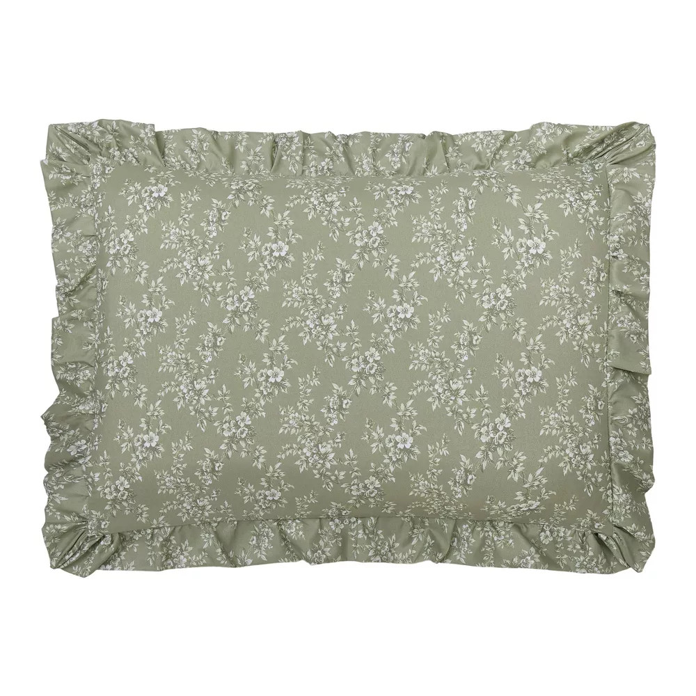 Modern Heirloom 2pc Twin/Twin XL Floral Ruffle Comforter Bedding Set