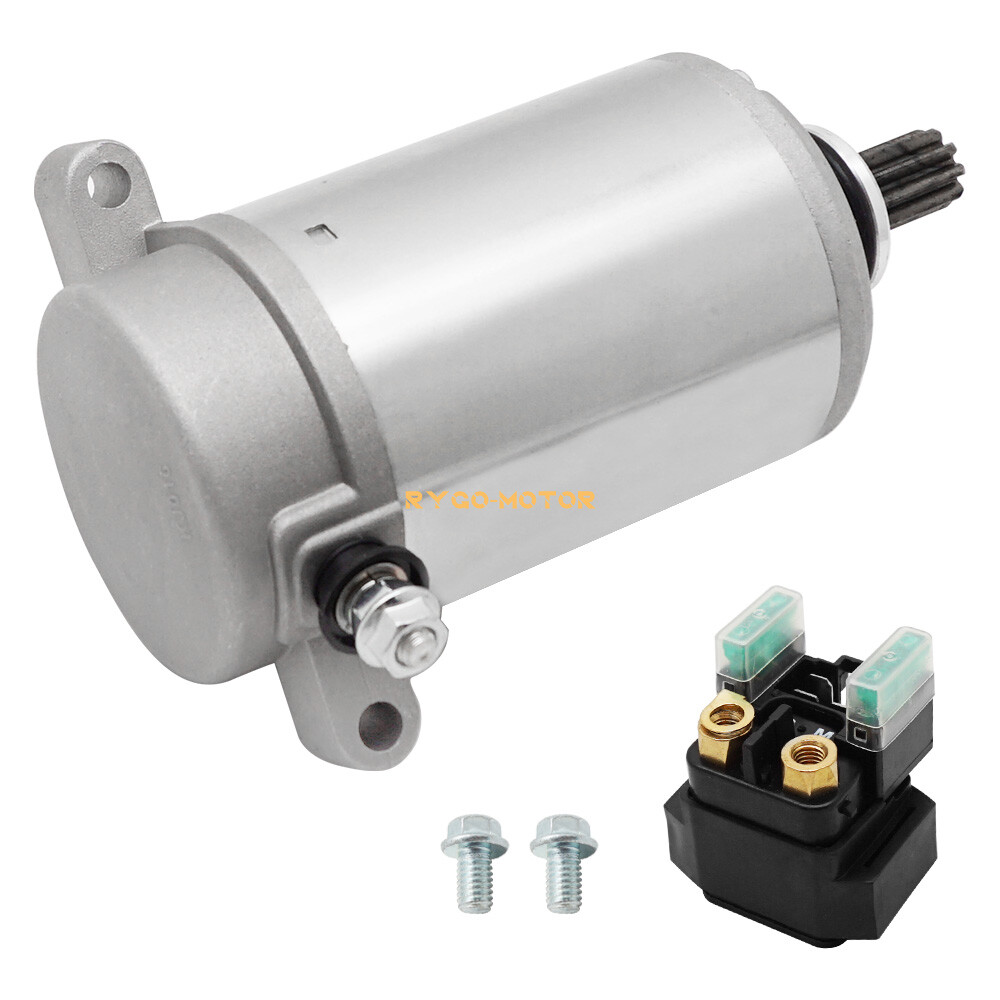 Starter Motor &Relay for Yamaha Big Bear 350 400 YFM350U YFM350FW YFM400 2x4 4x4