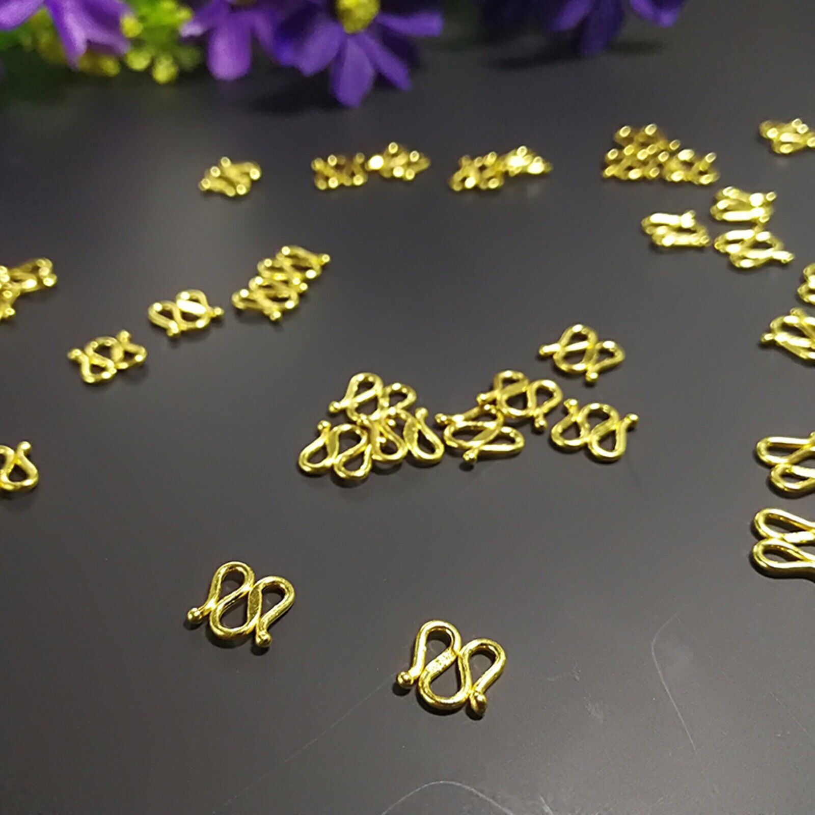 Pure 24K Yellow Gold M / S Clasp - Jewelry Findings - For Bracelet or Necklace