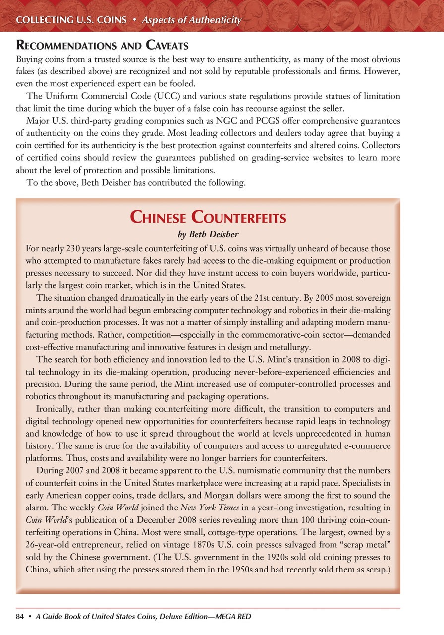 Mega Red Guide Book of United States Coins Deluxe 10th Edition