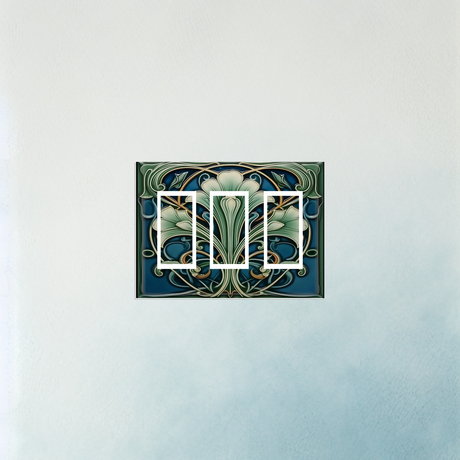 Art Nouveau Vine-stained glass design Light Switch Plate outlet cover home decor