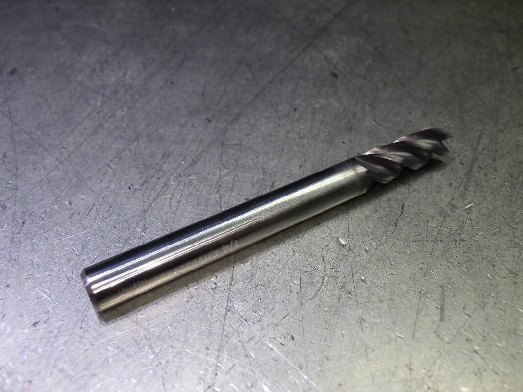 YG1 1/4" 4 Flute carbide SQ Endmill 1/4" Shank QTY5 EH99929483 (LOC1553A)